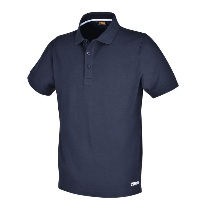 Beta 7552BL XXL Polo work in cotone piquet 200g, con 3 bottoni, blu 075520305