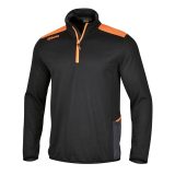Beta 7563N M Micropile gird fleece con zip corta, nero 075630002
