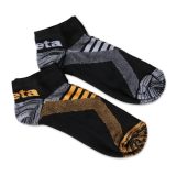 Beta 7431P 43/46 Due paia di calzini sneaker con inserti in texture traspirante 074310104