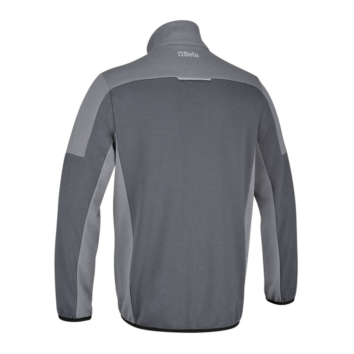 Beta 7643G XS Felpa zip corta, 80% cotone, 20% poliestere, 280 g, antracite/grigio chiaro 076430000