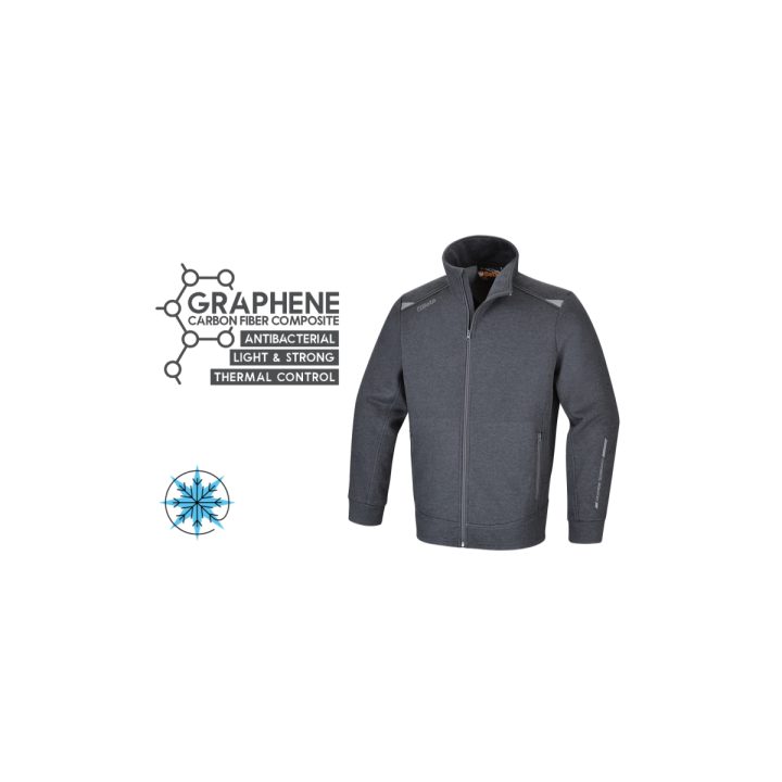 Beta 7644GG S Felpa con zip lunga in graphene 076440011