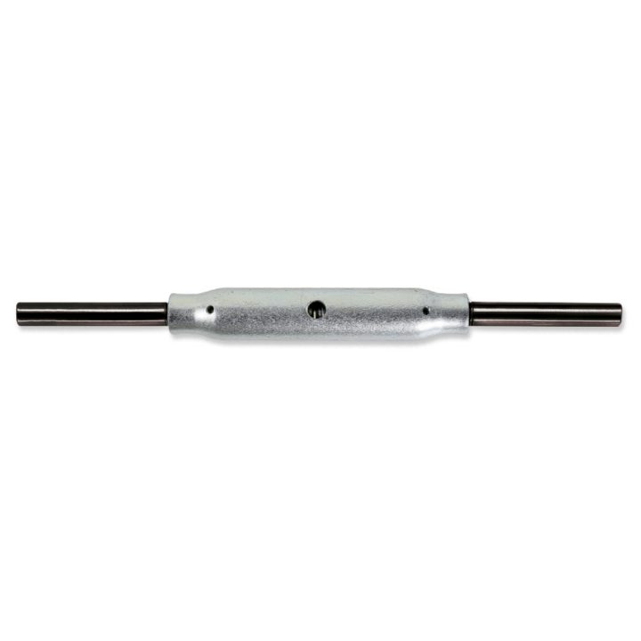 Beta 8008TZN M24 Tenditori a due tronchi canaula a tubo DIN 1478 terminali neri, corpo zincato 080080524
