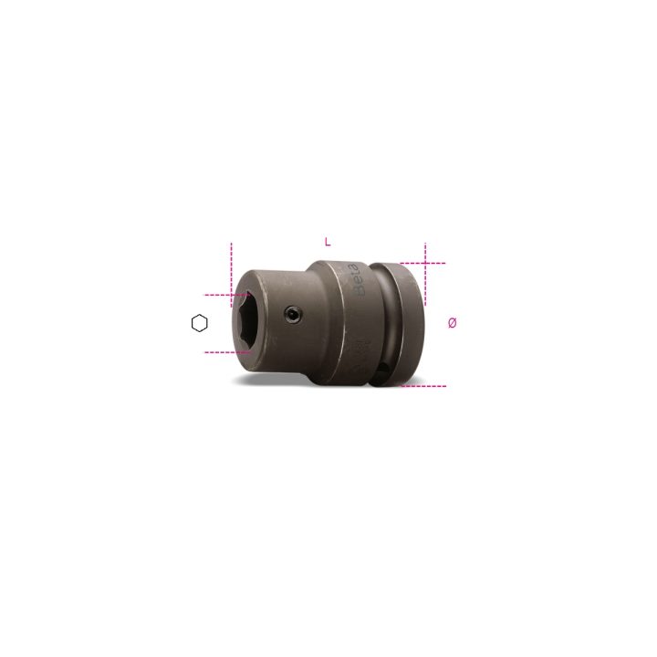 Beta 727PI/22 Bussola portainserti Macchina con attacco quadro femmina 1" fosfatata 007270022