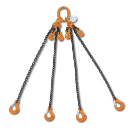 Beta 8098 D16-1 Pendente per sollevamento con ganci accorciatori catena a 4 bracci, grado 8 080980161