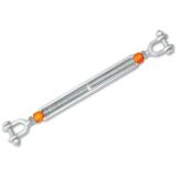 Beta 8109 1"1/2X24 Tenditore a due forcelle ad alta resistenza zincato a caldo 081090039