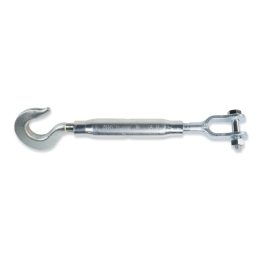 Beta 8011TZ M24 Tenditore gancio e forcella canaula a tubo DIN 1478 zincato 080110624