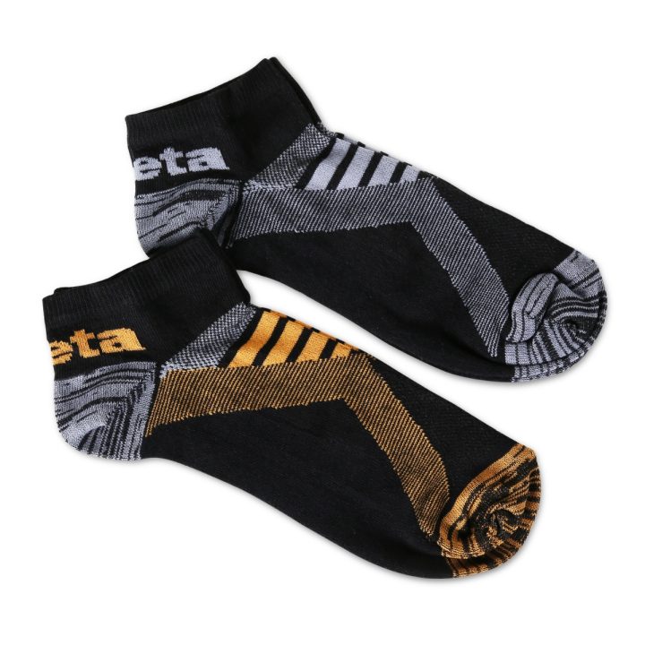 Beta 7431P 39/42 Due paia di calzini sneaker con inserti in texture traspirante 074310102