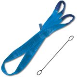 Beta 8160 8-T8 Braca per sollevamento 8t blu nastro piatto a due strati, asole rinforzate, poliestere alta tenacità (PES) 081600