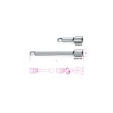Beta 900AN/100 Prolunghe a mano con attacchi quadri, maschio e femmina 1/4" angolari, cromate 009000826