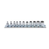 Beta 900AS/SB11 Serie di chiavi a bussola a mano con attacco quadro femmina 1/4" bocca esagonale, cromate 009000389