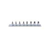 Beta 900ME/SB8 Serie di chiavi a bussola a mano maschio esagonale con attacco quadro femmina 1/4" cromate 009000518