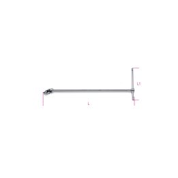 Beta 910/40 Quadro maschio 3/8" snodato a T cromato 009100850