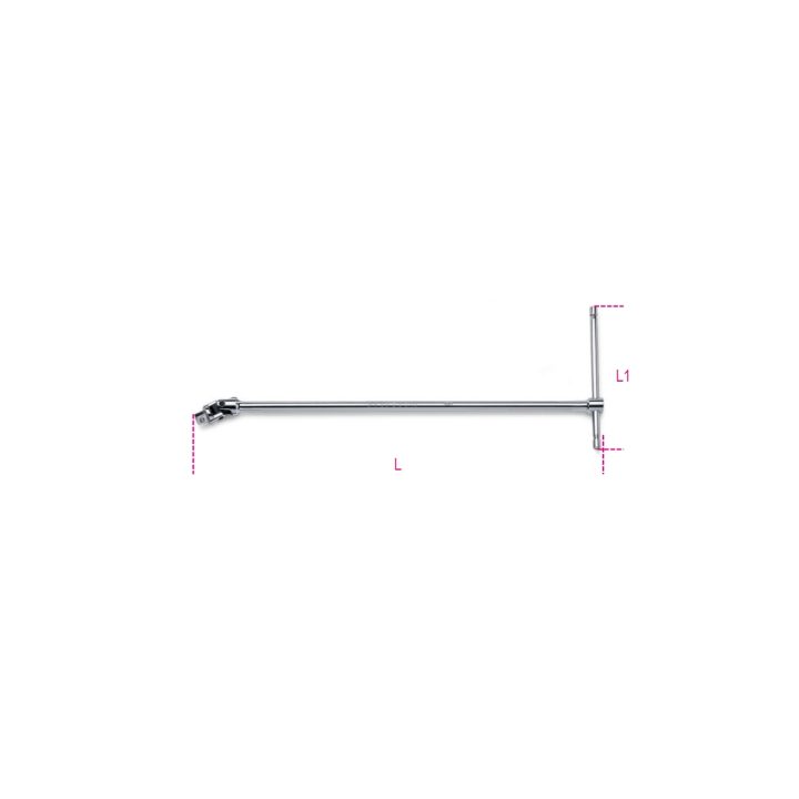 Beta 910/40 Quadro maschio 3/8" snodato a T cromato 009100850