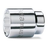Beta 910AS 5/16 Chiavi a bussola a mano con attacco quadro femmina 3/8" bocca poligonale, cromate 009100202