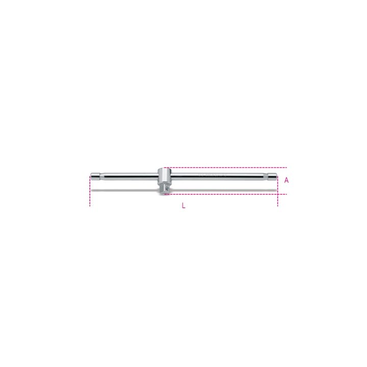 Beta 920/42 Quadro maschio 1/2" con spina scorrevole cromato 009200854