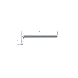 Beta 920/44 Quadro maschio 1/2" ad angolo cromato 009200858