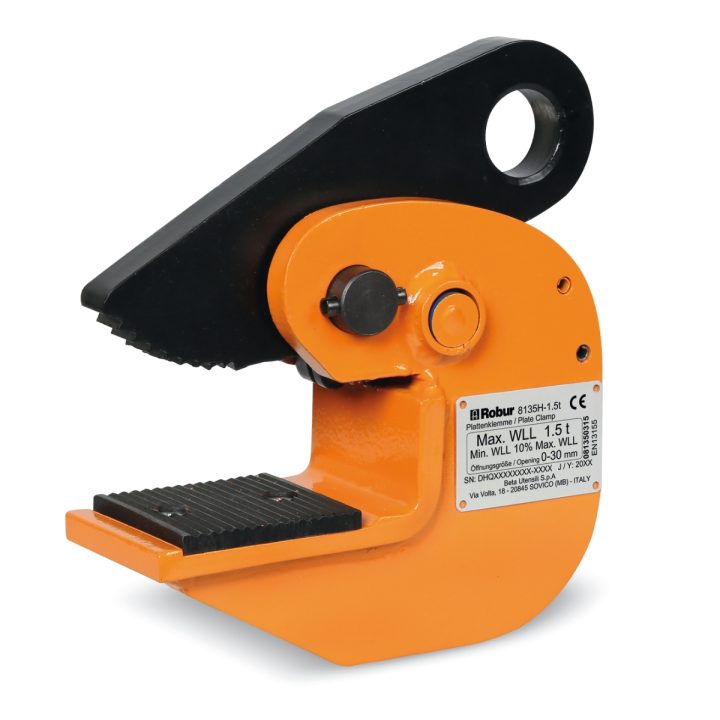 Beta 8135H 0,75 Pinza per sollevamento orizzontale di superfici piane con durezza max 30HRC/300HB 081350307