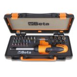 Beta 860/C38P 1 portainserti con impugnatura a cricchetto reversibile, 27 inserti per avvitatori,8 bussole esagonali e 2 accesso
