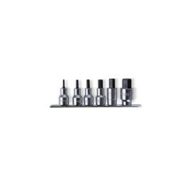 Beta 920PE-AS/SB6 Serie di chiavi a bussola a mano maschio esagonale con attacco quadro femmina 1/2" cromate 009200469