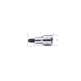 Beta 920PH 3 Chiavi a bussola a mano a giravite per viti con impronta a croce Philips® con attacco quadro 1/2" cromate - inserti