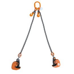 Beta 8135/HS 1,5T Pendente di catena a 2 bracci con pinze per il sollevamento orizzontale di lamiere 081350213
