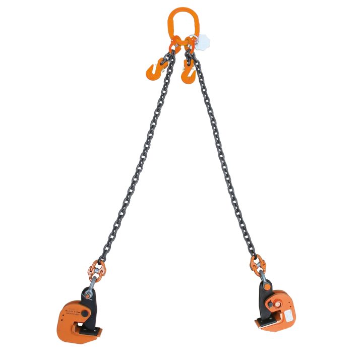 Beta 8135/HS 1,5T Pendente di catena a 2 bracci con pinze per il sollevamento orizzontale di lamiere 081350213