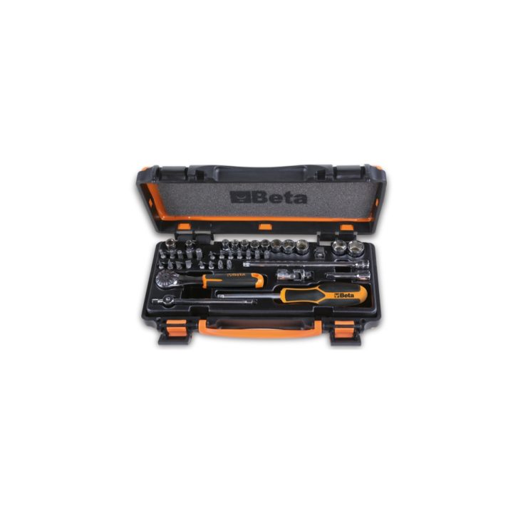 Beta 900/C11Z Assortimento di 11 chiavi a bussola a mano esagonali, 20 inserti per avvitatori e 8 accessori in cassetta di lamie