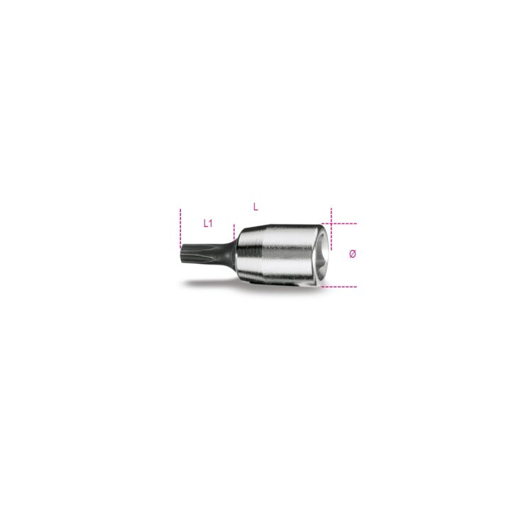 Beta 900PT 20 Chiavi a bussola a mano a giravite per viti con impronta pentalobata con attacco quadro femmina 1/4" cromate - ins