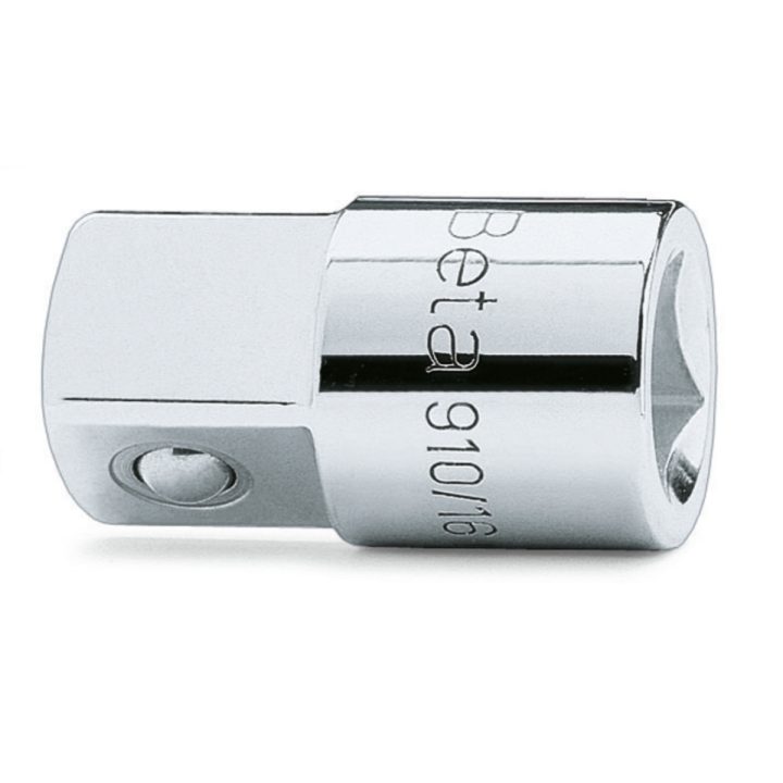 Beta 910/16 Raccordo a mano con attacco quadro femmina 3/8" e maschio 1/2" cromato 009100814