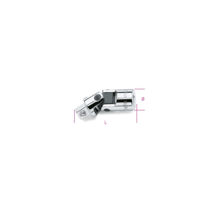 Beta 910/25 Snodo a mano con attacchi quadri maschio e femmina 3/8" cromato 009100830
