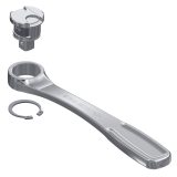 Beta 920/55 INOX Cricchetto reversibile con attacco quadro maschio 1/2" in acciaio inossidabile 009203882