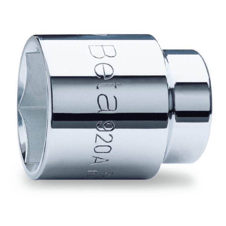 Beta 920A 26 Chiavi a bussola a mano con attacco quadro femmina 1/2" bocca esagonale, cromate 009200026
