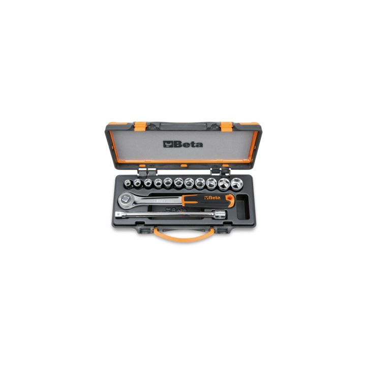 Beta 920A/C11 Assortimento di 11 chiavi a bussola a mano esagonali e 2 accessori in cassetta di lamiera 009200921