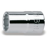 Beta 920B 24 Chiavi a bussola a mano con attacco quadro femmina 1/2" bocca poligonale, cromate 009200124