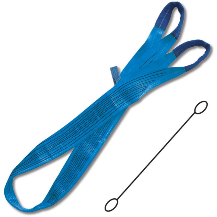 Beta 8160 6-T8 Braca per sollevamento 8t blu nastro piatto a due strati, asole rinforzate, poliestere alta tenacità (PES) 081600