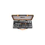 Beta 920B/C12X 12 chiavi a bussola a mano esagonali e 5 accessori in cassetta di lamiera 009200934