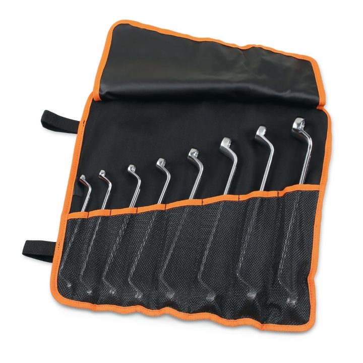 Beta 90/B8N Serie di 8 chiavi poligonali doppie curve (art. 90) in busta avvolgibile di poliestere resistente 000900156