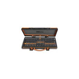 Beta 867/C38 38 inserti con attacco esagonale 10 mm e 1 portainserti a T snodato (art. 867PE, 867PE/L, 867XZN, 867XZN/L, 867TX,