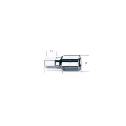 Beta 928ME 19 Chiavi a bussola a mano maschio esagonale con attacco quadro femmina 3/4" cromate 009280519