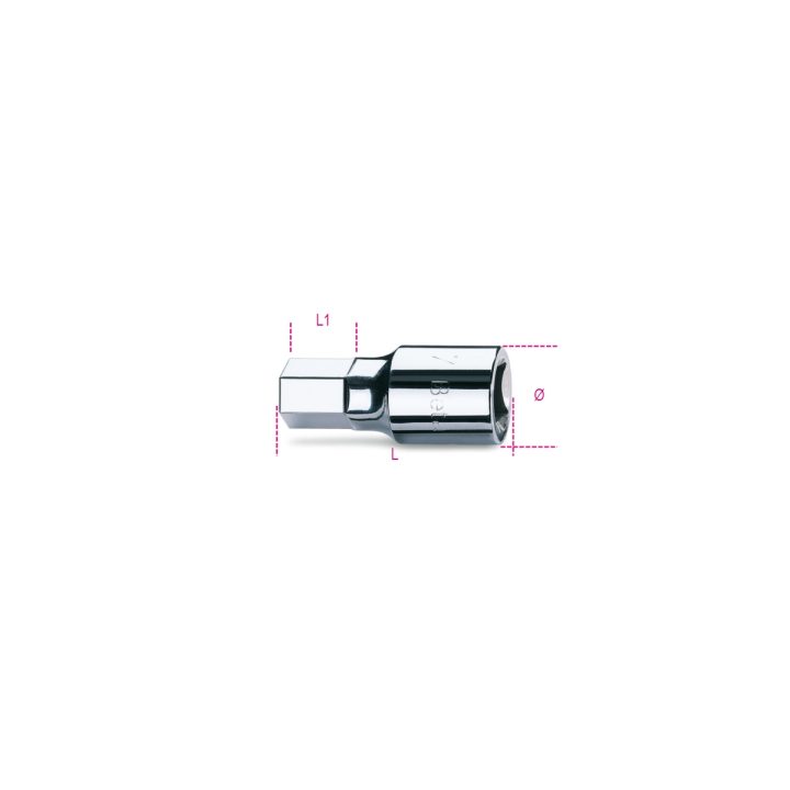 Beta 928ME 22 Chiavi a bussola a mano maschio esagonale con attacco quadro femmina 3/4" cromate 009280522