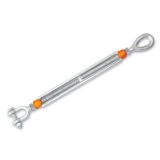 Beta 8110 1"3/4X18 Tenditore ad occhio e forcella ad alta resistenza zincato a caldo 081100044
