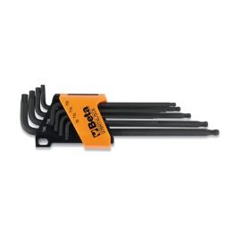 Beta 97BRTXL/SC8 Serie di 8 chiavi maschio piegate con un'estremità sferica per viti con impronta Tamper Resistant Torx® 0009704