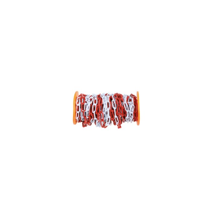 Beta 8129 5,0X30 Catena di delimitazione in metallo zincata e verniciata bianca e rossa 081290050