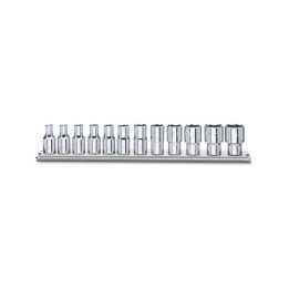 Beta 900MB/SB12 Serie di chiavi a bussola a mano attacco quadro femmina 1/4" bocca poligonale, cromate 009000179