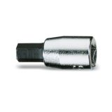 Beta 900PE/AS 1/8 Chiavi a bussola a mano maschio esagonale con attacco quadro femmina 1/4" cromate - inserti bruniti 009000521