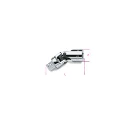 Beta 900/25 Snodo a mano con attacchi quadri, maschio e femmina 1/4" cromato 009000830