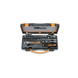 Beta 900/C11HR Assortimento di 11 chiavi a bussola a mano esagonali, 20 inserti per avvitatori e 7 accessori in termoformato rig