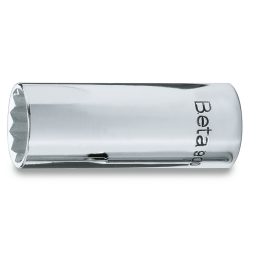 Beta 900AS-MBL 1/4 Chiavi a bussola a mano con attacco quadro femmina 1/4", tipo lungo bocca poligonale, cromate 009000328