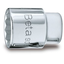 Beta 900MB 9 Chiavi a bussola a mano con attacco quadro femmina 1/4" bocca poligonale, cromate 009000166