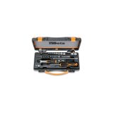 Beta 900MB/C28 Assortimento di 11 chiavi a bussola a mano poligonali, 11 a giravite e 6 accessori in cassetta di lamiera 0090009